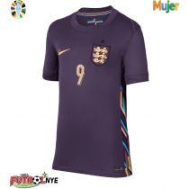 Camiseta Inglaterra Harry Kane #9 Visitante Equipación para mujer Eurocopa 2024 manga corta